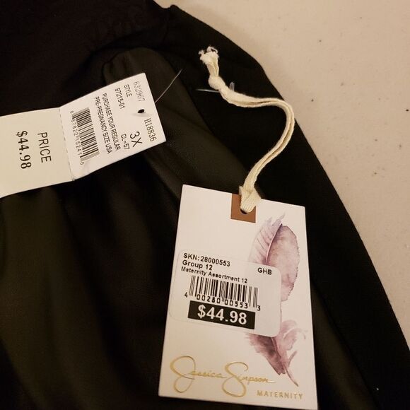 Jessica Simpson Maternity pants black 3X NWT - Picture 7 of 7